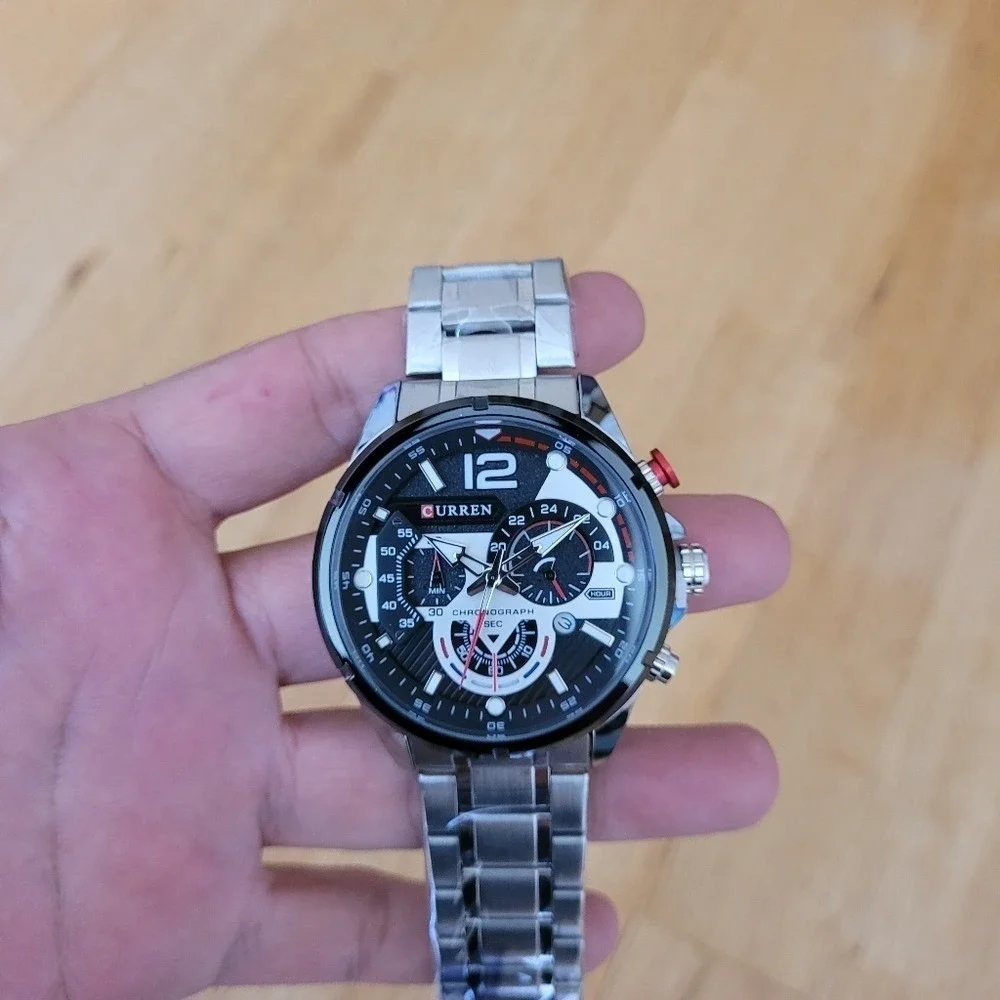 CURREN Stylish Chronograph Stainless‎ Steel Watch for Men
